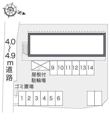 ラルジュメゾン(18083)の駐車配置図
