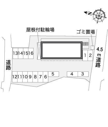メルヴェーユ佐賀(37503)の駐車配置図