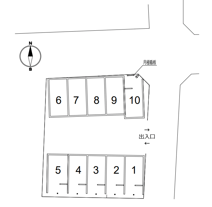 KF-Park杉並宮前の駐車配置図