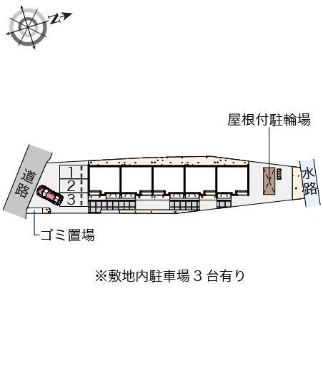 クレイノ梅津(57138)の駐車配置図