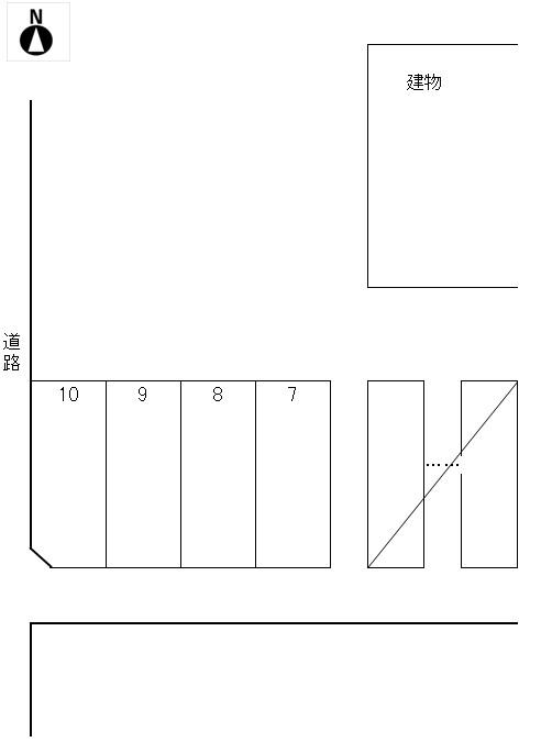 片平パーキングの駐車配置図