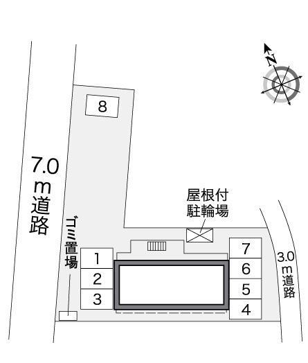 マ　メゾン(25672)の駐車配置図