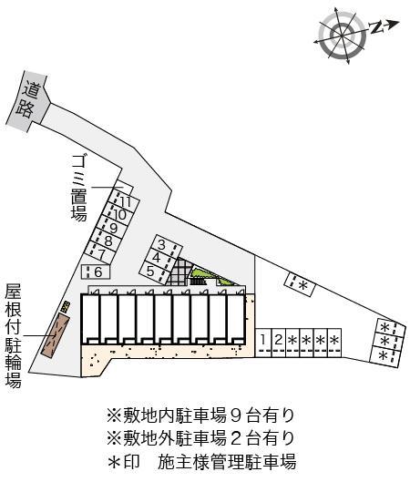 フェリオ　神立(55785)の駐車配置図