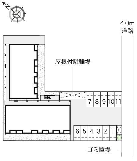 オールリバー(54043)の駐車配置図