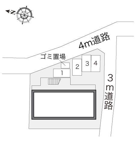 ラスタ(14583)の駐車配置図