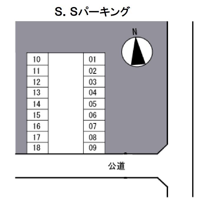 Ｓ．Ｓパーキングの駐車配置図
