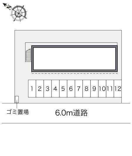 アイエス湖西(21923)の駐車配置図