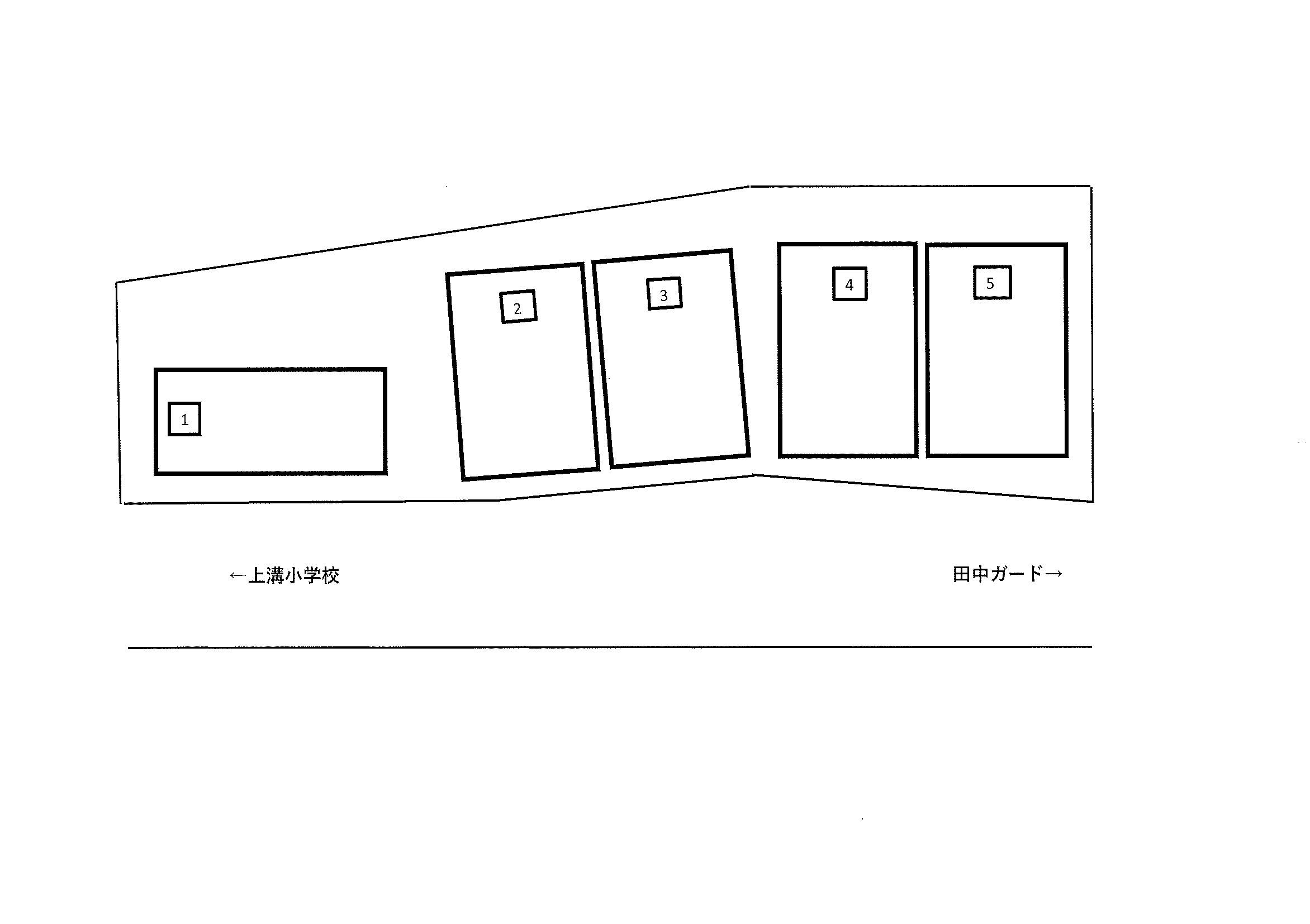 佐藤パーキング上溝７丁目Ⅱの駐車配置図