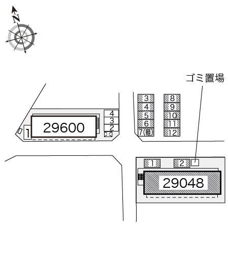エル　カルチェ(29048)の駐車配置図