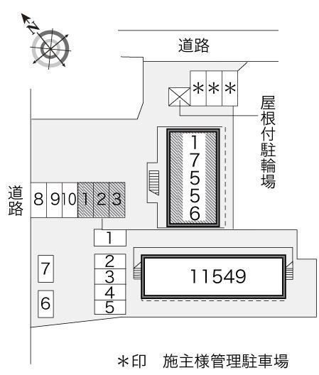 ラ・ポール(17556)の駐車配置図