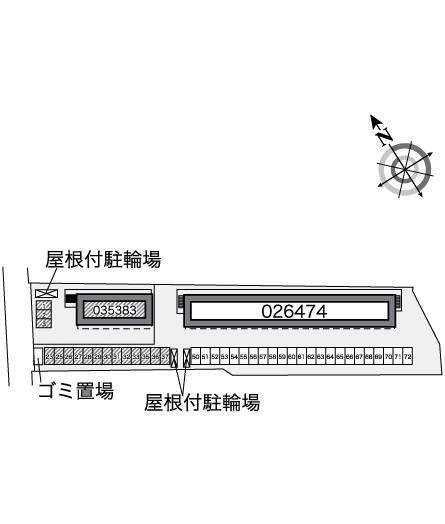 ルシェルブル金岡Ⅱ(35383)の駐車配置図