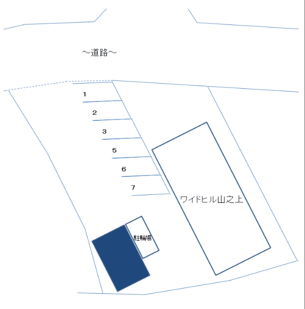 ワイドヒル山之上の駐車配置図