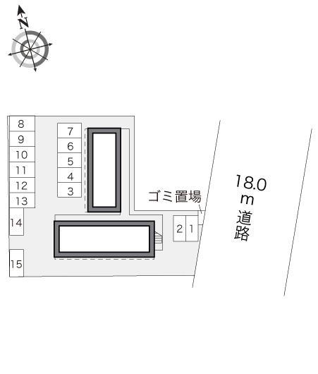 ＭＩＮＡ(20266)の駐車配置図
