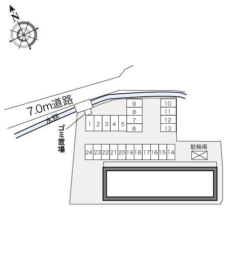 こもの(24228)の駐車配置図