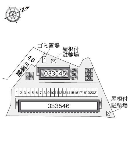 レグルスⅠ(33545)の駐車配置図