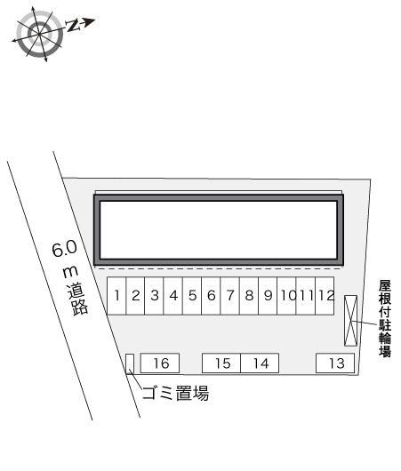 オークス土気(31828)の駐車配置図