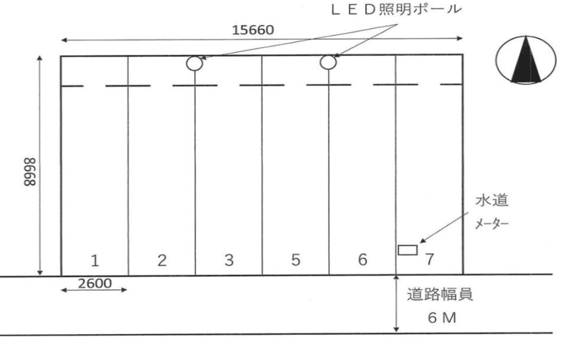 中野南T’sパーキングの駐車配置図
