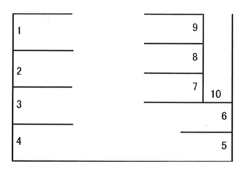 さくらパーキング①の駐車配置図