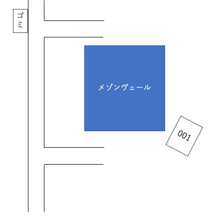 メゾンヴェール駐車場の駐車配置図