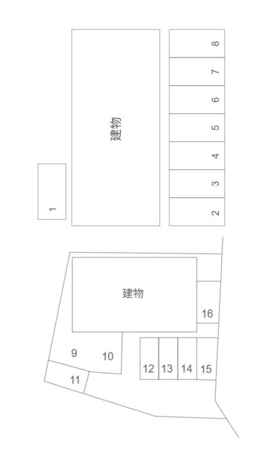 クリーンディアス・ディアス長崎の駐車配置図
