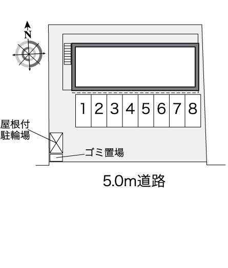 橋爪中(35390)の駐車配置図