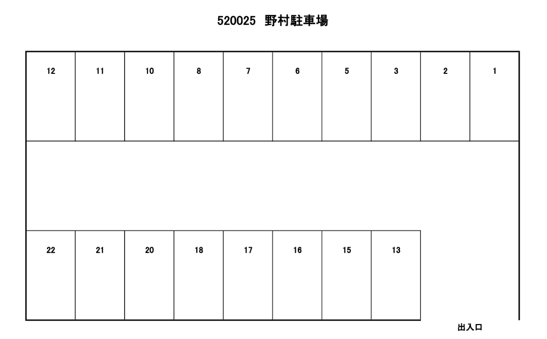 520025の駐車配置図