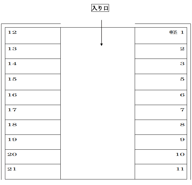 ８９６の駐車配置図