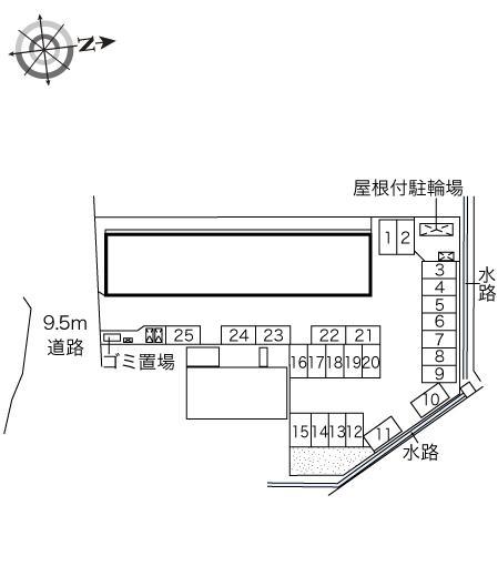 ＲＹＵＳＥＩ(45786)の駐車配置図