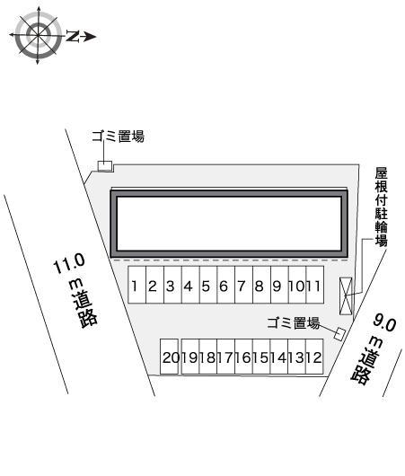 ルミナスガーデン(32844)の駐車配置図