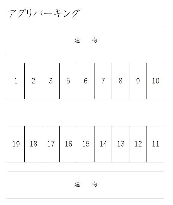 アグリパーキングの駐車配置図