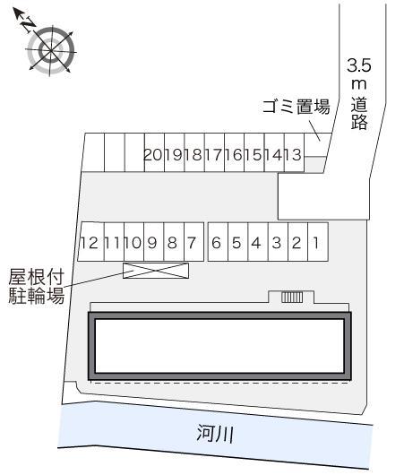 タウンコート(24622)の駐車配置図
