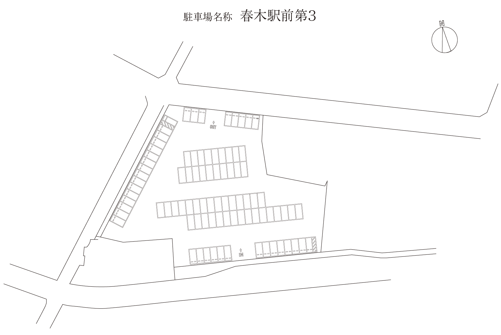 春木駅前第３の駐車配置図
