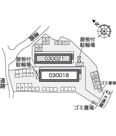 ＩＺＭ　Ⅳ(30021)の駐車配置図