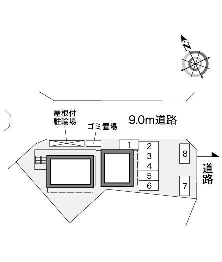 小本本町(39450)の駐車配置図