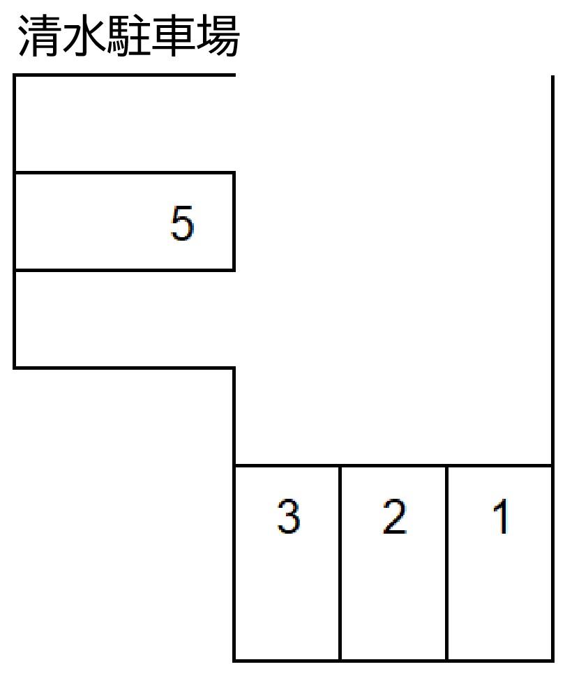 清水駐車場の駐車配置図