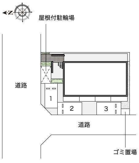 ラフォーレ(53068)の駐車配置図