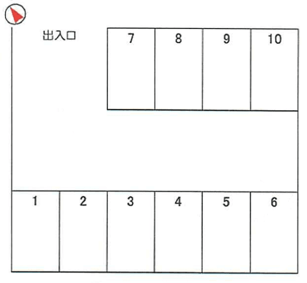 泉中央１丁目パーキングⅡの駐車配置図
