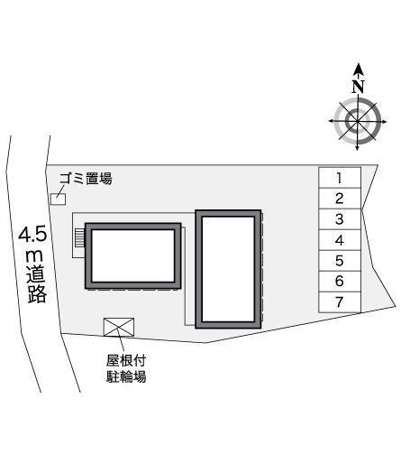 ヒルズ島台(26287)の駐車配置図