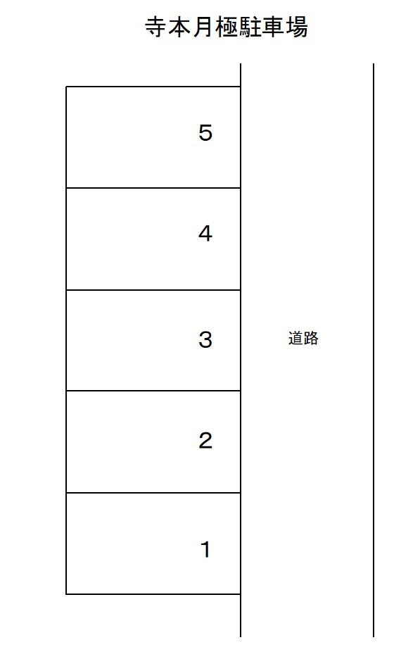 寺本月極駐車場の駐車配置図