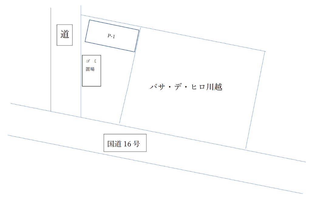 パサ・デ・ヒロ川越月極敷地内駐車場の駐車配置図