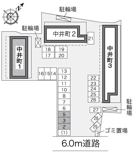 中井町１(11438)の駐車配置図