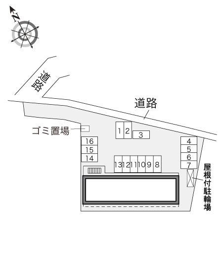 絣(28685)の駐車配置図