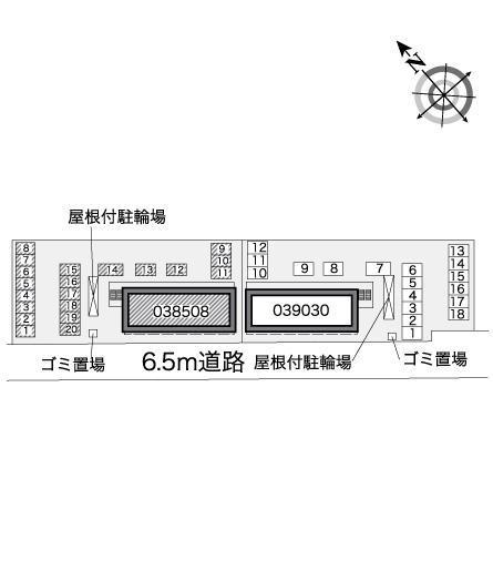 メゾンドＭ　Ⅱ(38508)の駐車配置図
