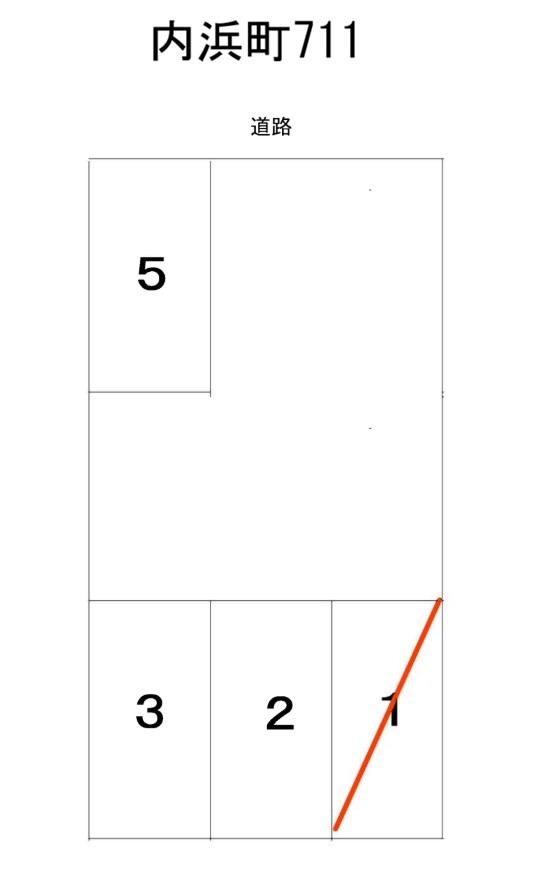 内浜町711パーキングの駐車配置図