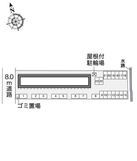 アイフィールド(32222)の駐車配置図