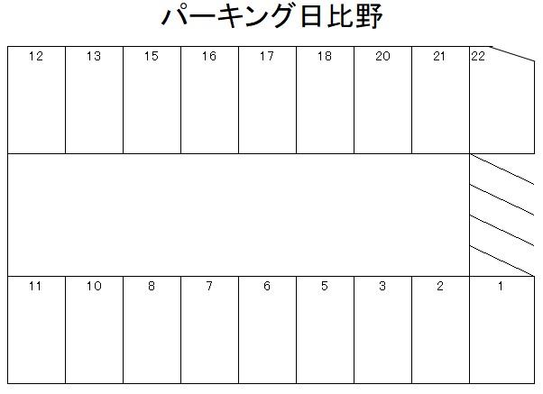 パ－キング日比野の駐車配置図