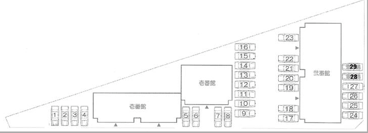 ユニハウス壱番館の駐車配置図