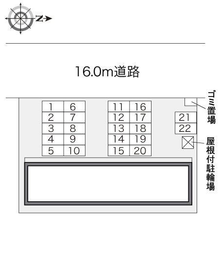 ２００４ＷＡＳＥＤＡ(23315)の駐車配置図
