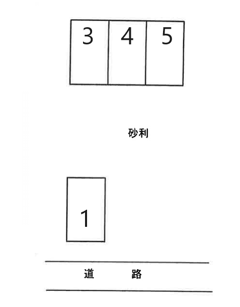 石田駐車場Ｂの駐車配置図