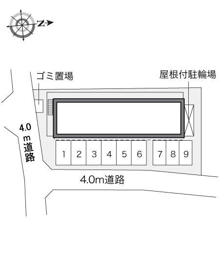 四ツ裏(34722)の駐車配置図
